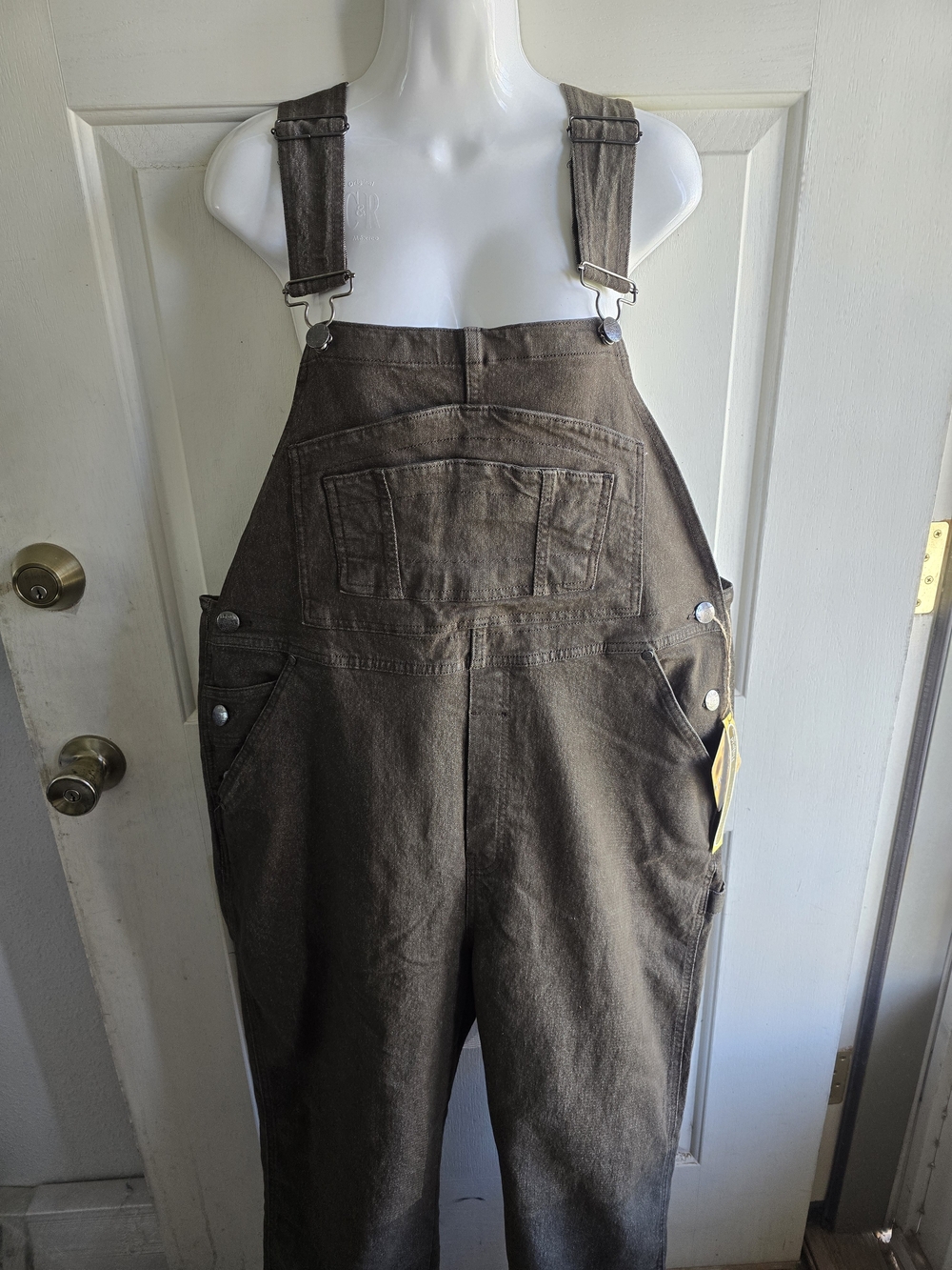 Hybrid & company Army Green/khaki Cargo Bib Overalls
